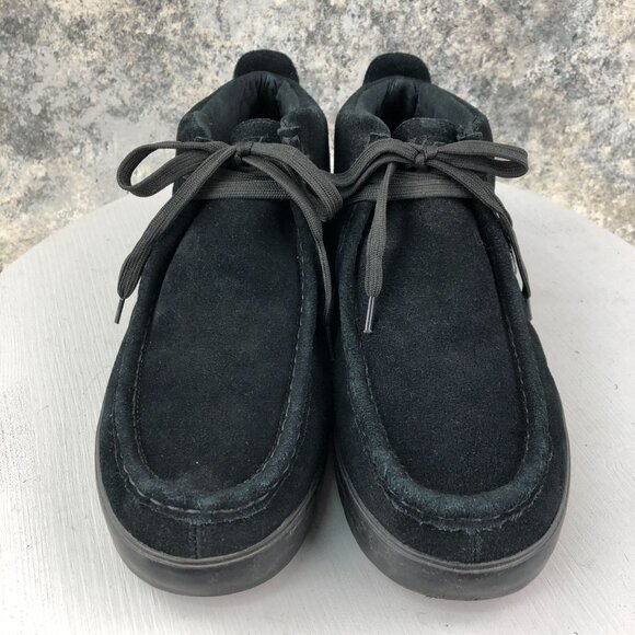 LUGZ Men's Size 11 Strider 2 Black Leather Suede Lace-Up Chukka Ankle Boots - Picture 2 of 15